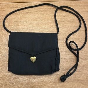 Small black clutch purse